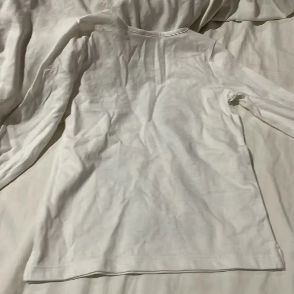 Gymboree xs 4 long sleeve white t with graphic masked girl euc worn once